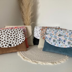 Floral corduroy paperback book cover | Handmade book protector | Book sleeve | Reader gift | Reading accessory