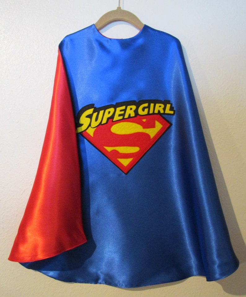 Supergirl Cape / Super Hero Cape / Childrens Cape / Girls | Etsy