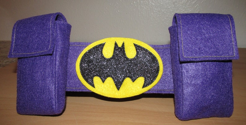 Batgirl Inspired Superhero Belt Batman Inspired Superhero Belt Superhero Belt with usable pockets kids Belt Utility Belt Cosplay