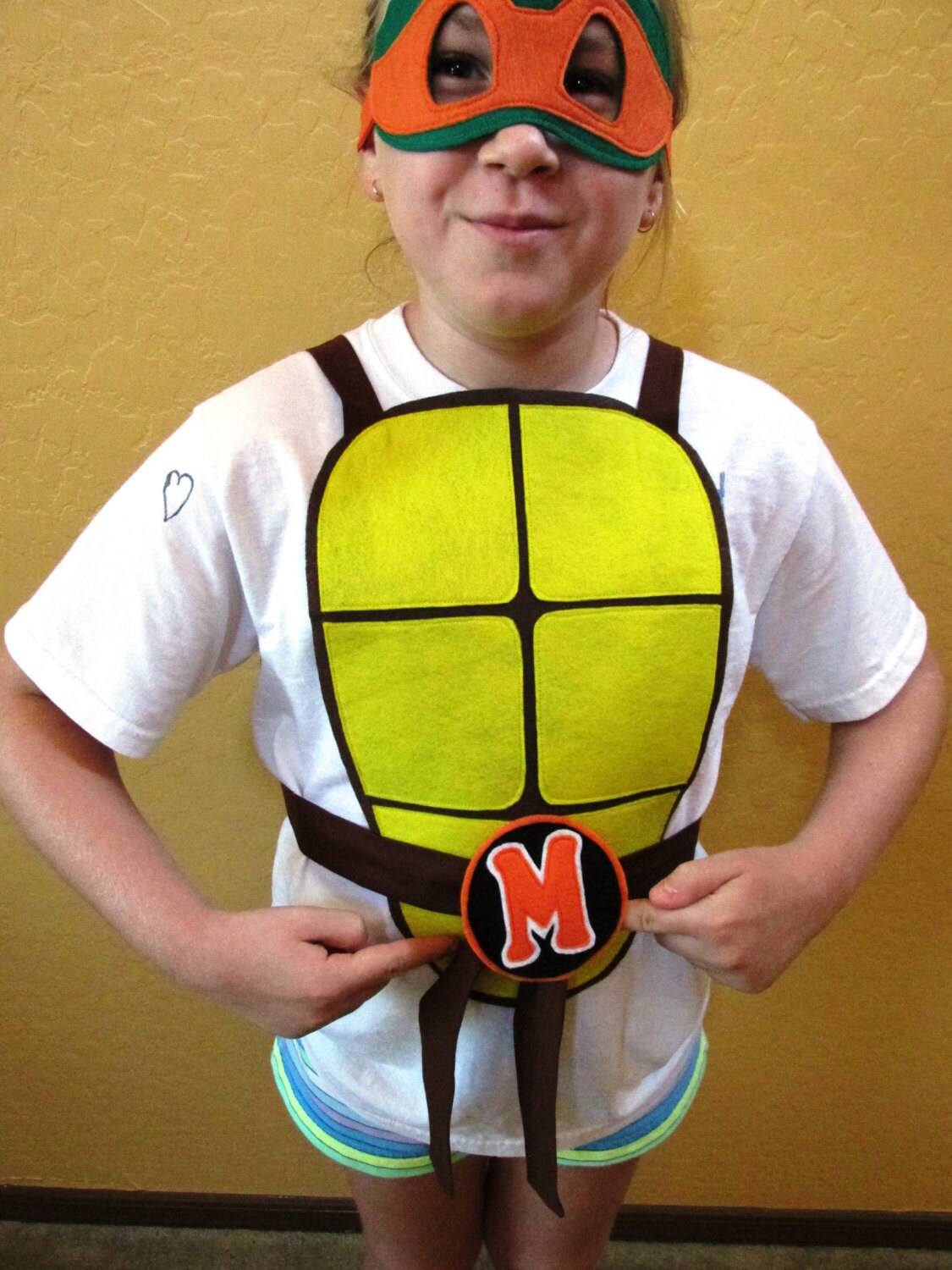 Teenage Mutant Ninja Turtle Costume / Shell with matching mask Etsy