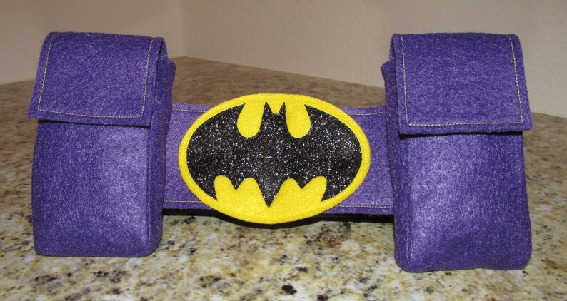 Batgirl Inspired Superhero Belt Batman Inspired Superhero Belt Superhero Belt with usable pockets kids Belt Utility Belt Cosplay