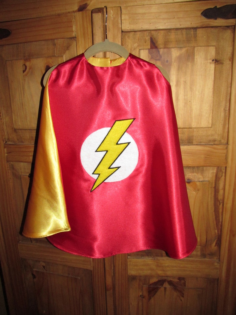 Flash Inspired Superhero Cape / Super Hero Cape / Childrens Etsy