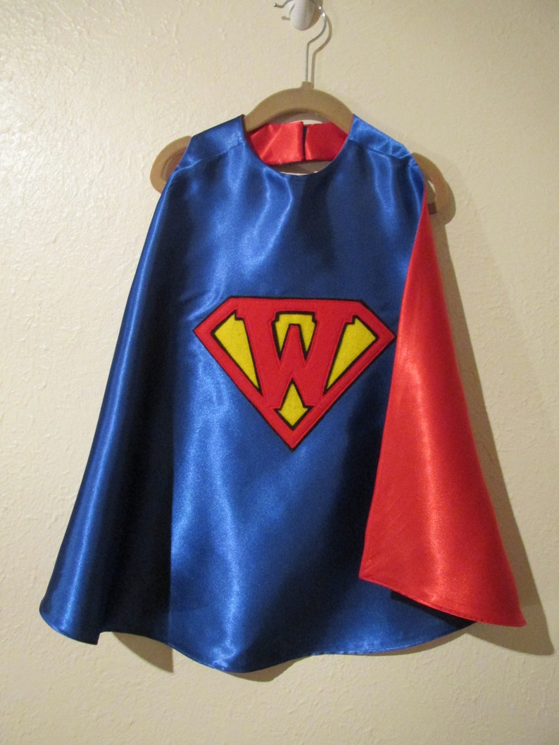 Superman Custom Initial Cape / Superman Cape / Super Hero Cape | Etsy