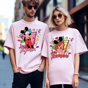 Max and Roxanne Matching Disney Shirts, A Goofy Movie Powerline Shirt for Couple, Vintage Disney World Tee, Max Goof Roxanne Tee, Lovers Tee bild 4