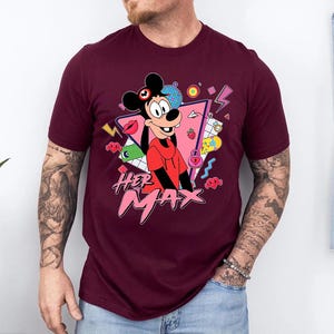 Max and Roxanne Matching Disney Shirts, A Goofy Movie Powerline Shirt for Couple, Vintage Disney World Tee, Max Goof Roxanne Tee, Lovers Tee bild 6