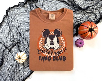 Vintage Mickey Vampire Fang Club Disney Shirt, Comfort Colors® Disney Halloween 2025 Shirt, Disney Trip Shirt, Disneyland Halloween Shirt
