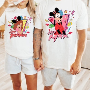 Max and Roxanne Matching Disney Shirts, A Goofy Movie Powerline Shirt for Couple, Vintage Disney World Tee, Max Goof Roxanne Tee, Lovers Tee bild 1