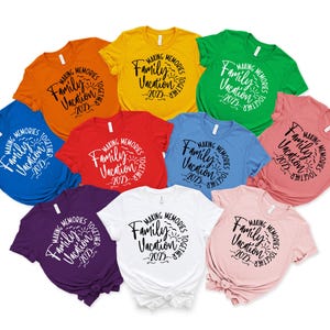 Chemise vacances en famille 2025, créer des souvenirs inoubliables, chemise vacances d&#39;été 2025, chemise familiale personnalisée, t-shirts assortis pour la famille, vacances en famille