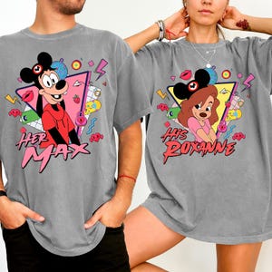 Max and Roxanne Matching Disney Shirts, A Goofy Movie Powerline Shirt for Couple, Vintage Disney World Tee, Max Goof Roxanne Tee, Lovers Tee bild 7