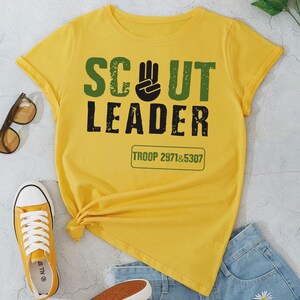 Scout Leader Shirt, Custom Troop Number T-shirt, Scouting Volunteer Apparel, Personalized Scout Master Tee, Boy Girl Scout Troop Leader Top image 7
