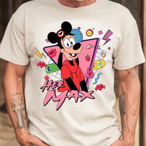 Max and Roxanne Matching Disney Shirts, A Goofy Movie Powerline Shirt for Couple, Vintage Disney World Tee, Max Goof Roxanne Tee, Lovers Tee bild 8