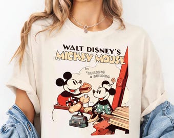 Vintage Mickey Minnie Shirts, Comfort Colors® Mickey and Friends Matching Shirt, Retro Disney Trip Shirt, Mickey Minnie Couple Shirt