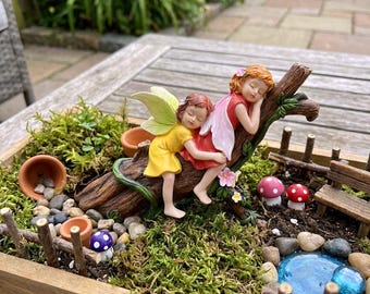 Sleeping Fairy Figurine, Miniature Garden Supplies for Micro Landscape, Terrarium Decor