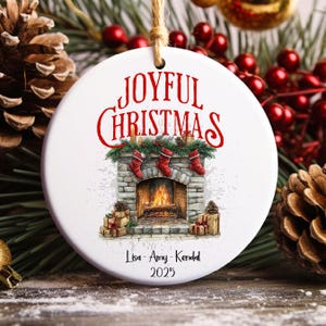 Personalized Family of Three Christmas Ornament, Customized 1st Christmas Family of Three Ornament, Christmas Gift For Family of Three