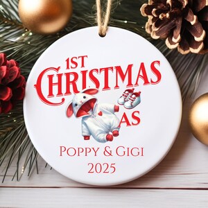 Personalized Grandparents Ornament, New Grandparents Ornament, Gift for Grandma and Grandpa, Gift for Grandparents, Custom Unique Keepsake