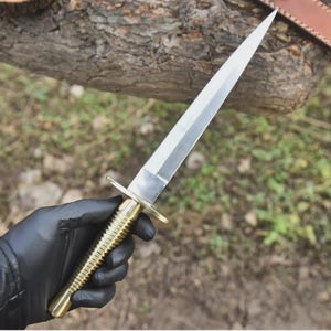 Handmade British Army Fairbairn Sykes Commando Knife | Movie Knife | Hunting | Throwing Knife | Birthday Gift | Best Gift For Men/BF/Him