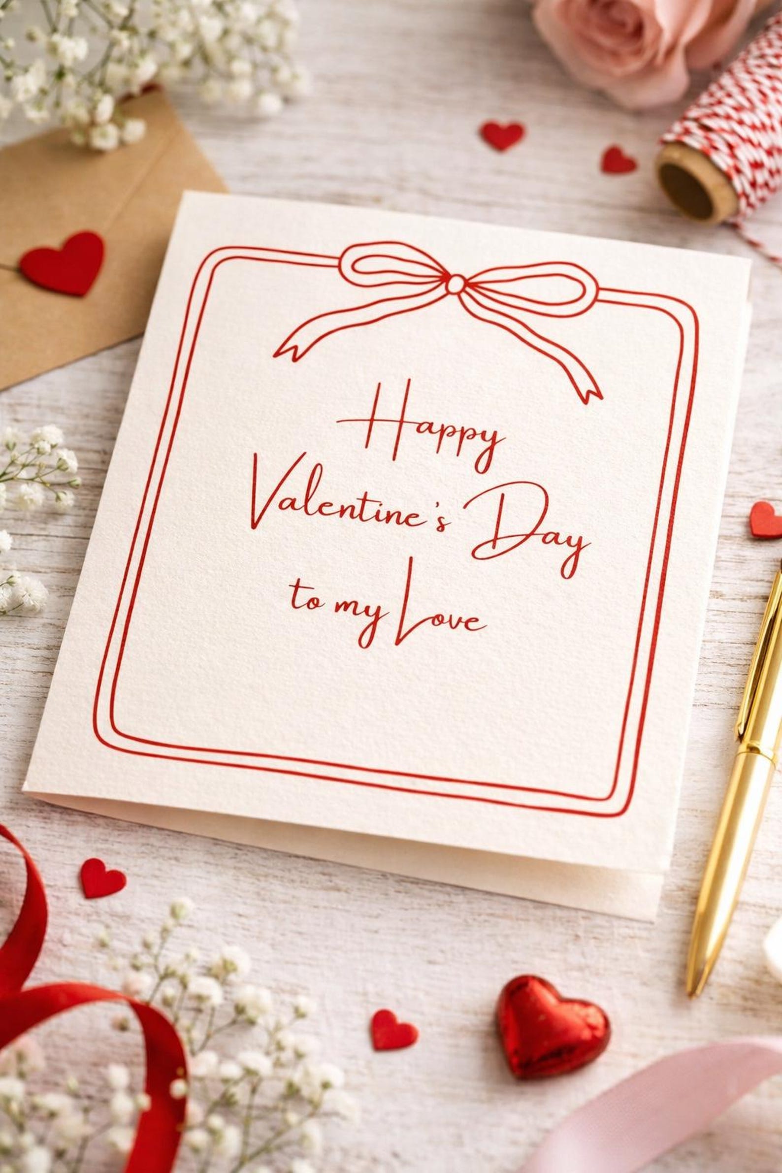 Valentine's Day Card for Your Loved One | Romantic Card for Him and Her ...