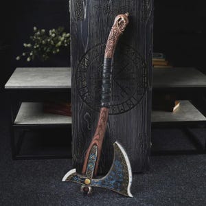 Leviathan Axe Replica – God of War Ragnarok Kratos Axe – Free Delivery – Leather Sheath – Box & Custom Engraving Option