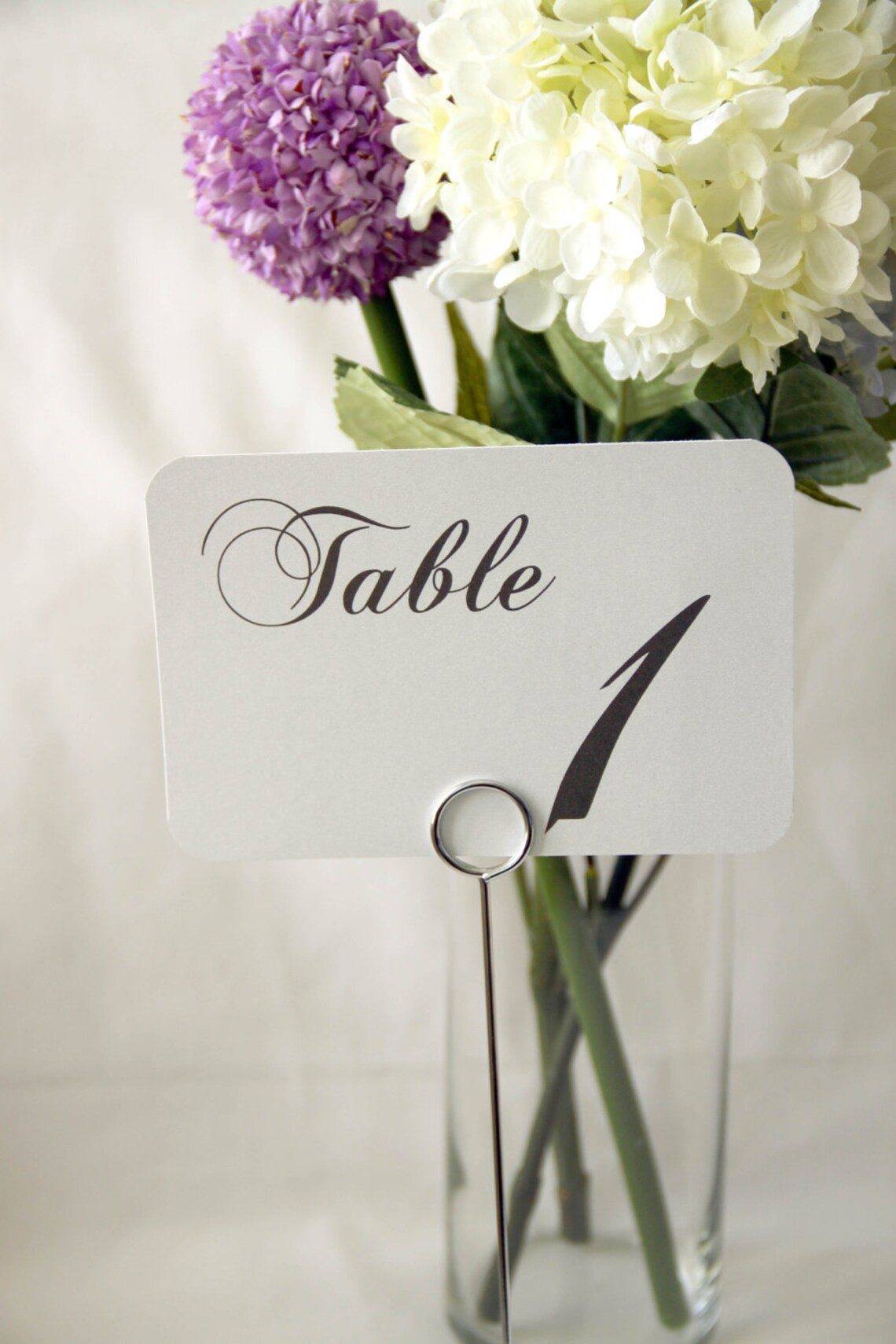 10 Wedding Reception Table Number Cards Elegant Table Etsy