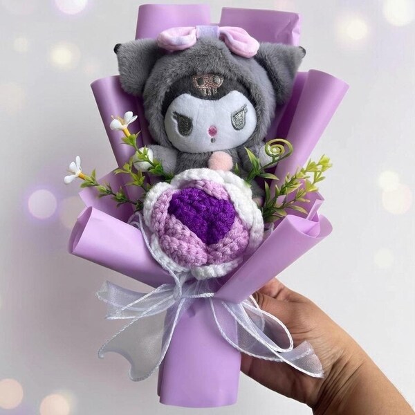 Mini Kuromi Forever Bouquets • Plushie Bouquet • Forever Flowers • Mother's Day • Graduation Gift