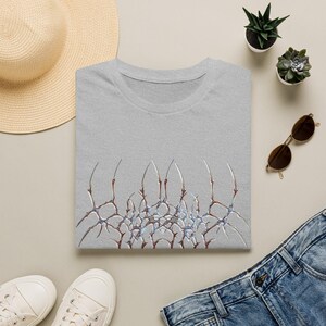Dark Tribal Abstract Symbol Graphic Tee, Edgy Alternative Art Shirt mockup 20