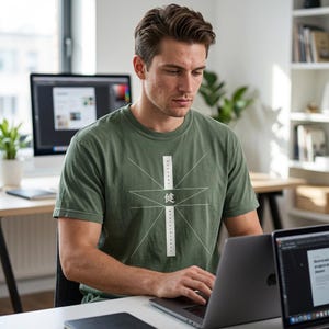 Unisex Softstyle T-Shirt | Gildan 64000 Graphic Tee, Everyday Wear, Printed Design mockup 4