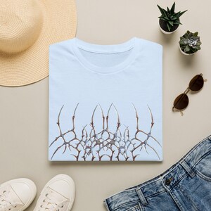 Dark Tribal Abstract Symbol Graphic Tee, Edgy Alternative Art Shirt mockup 18
