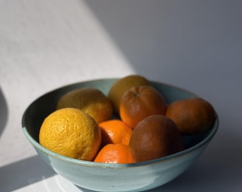 Ceramic Fruit Bowl | Baby Blue