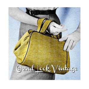 Vintage 1950s Custom Purse Doctor Bag Satchel Handbag DIY Sewing Pattern Digital Download