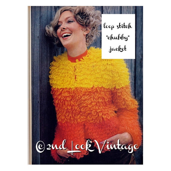 crochet loop stitch cardigan pattern