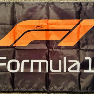 Lewis Hamilton Autographed Flag COA Included