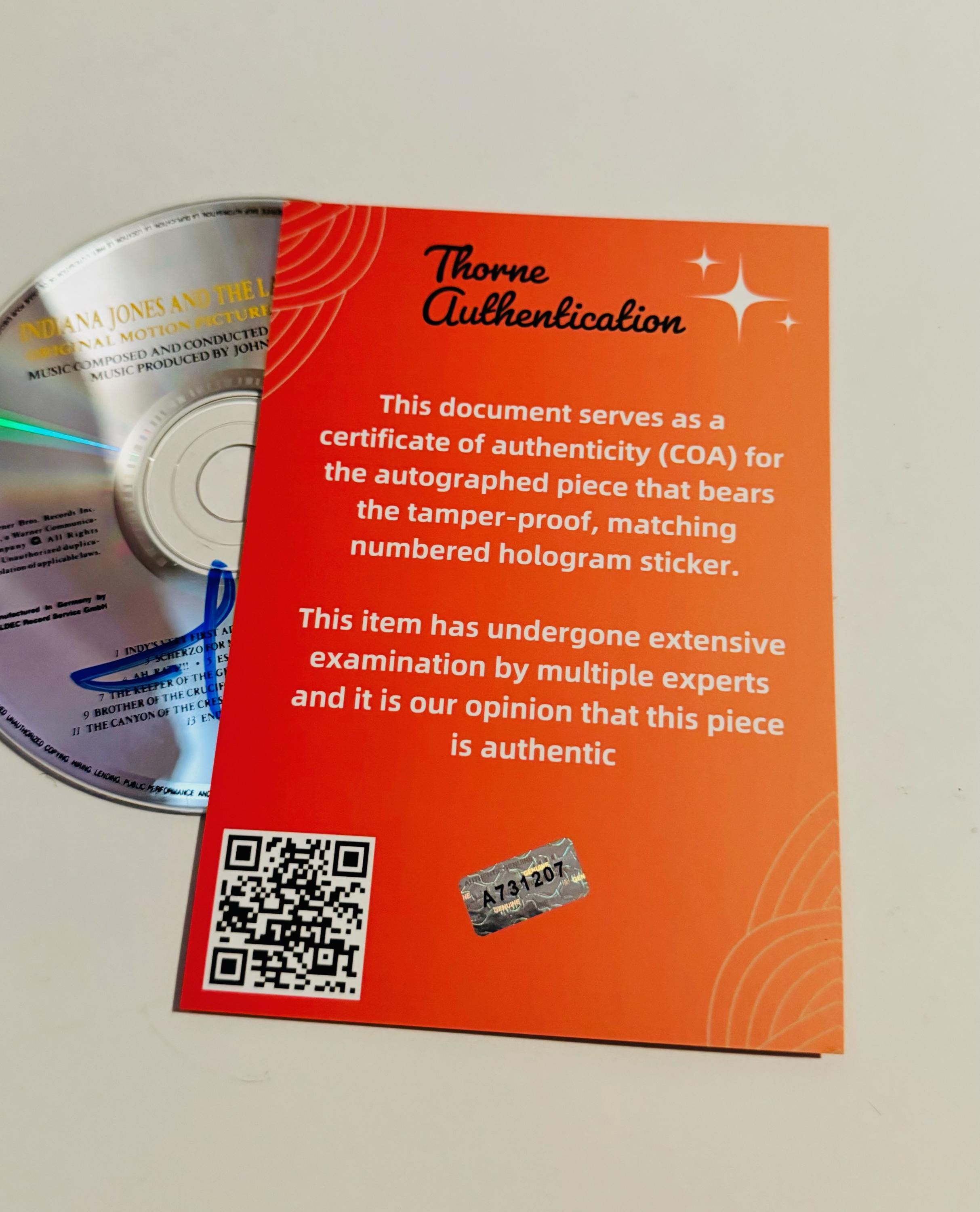 ジョン・ウィリアムズのサイン入りCD COA付き - Etsy 日本