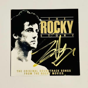 Sylvester Stallone Autographed CD Case COA Included