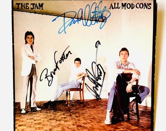 Paul Weller Bruce Foxton Rick Buckler Autographed LP Sleeve COA Included