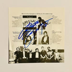 Bruce Springsteen Autographed LP Inner COA Included