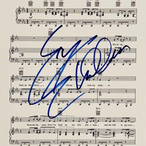 Sylvester Stallone Autographed Sheet With Music COA Included
