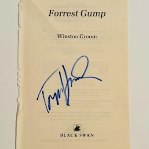 Tom Hanks Autographed Book Leaf COA Included