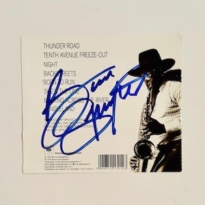 Bruce Springsteen Autographed CD Case Backing COA Included
