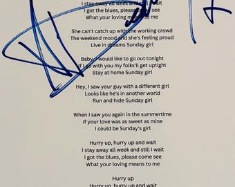 デボラ・ハリー（ブロンディ）デビーのサイン入り8インチ×10インチ写真