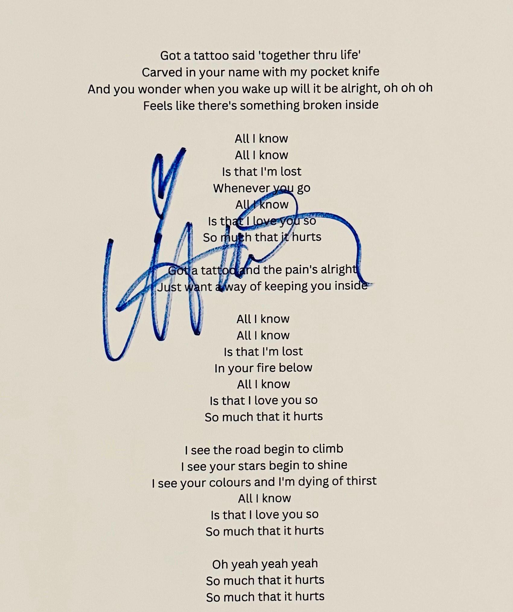 Chris martin autograph - Etsy 日本