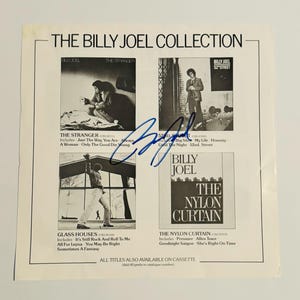 Billy Joel Autographed LP Inner COA Included