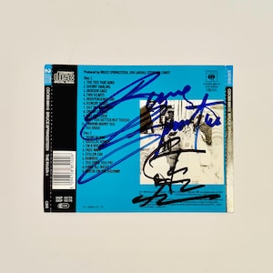Bruce Springsteen & Steven Van Zandt Autographed CD Case Backing COA Included