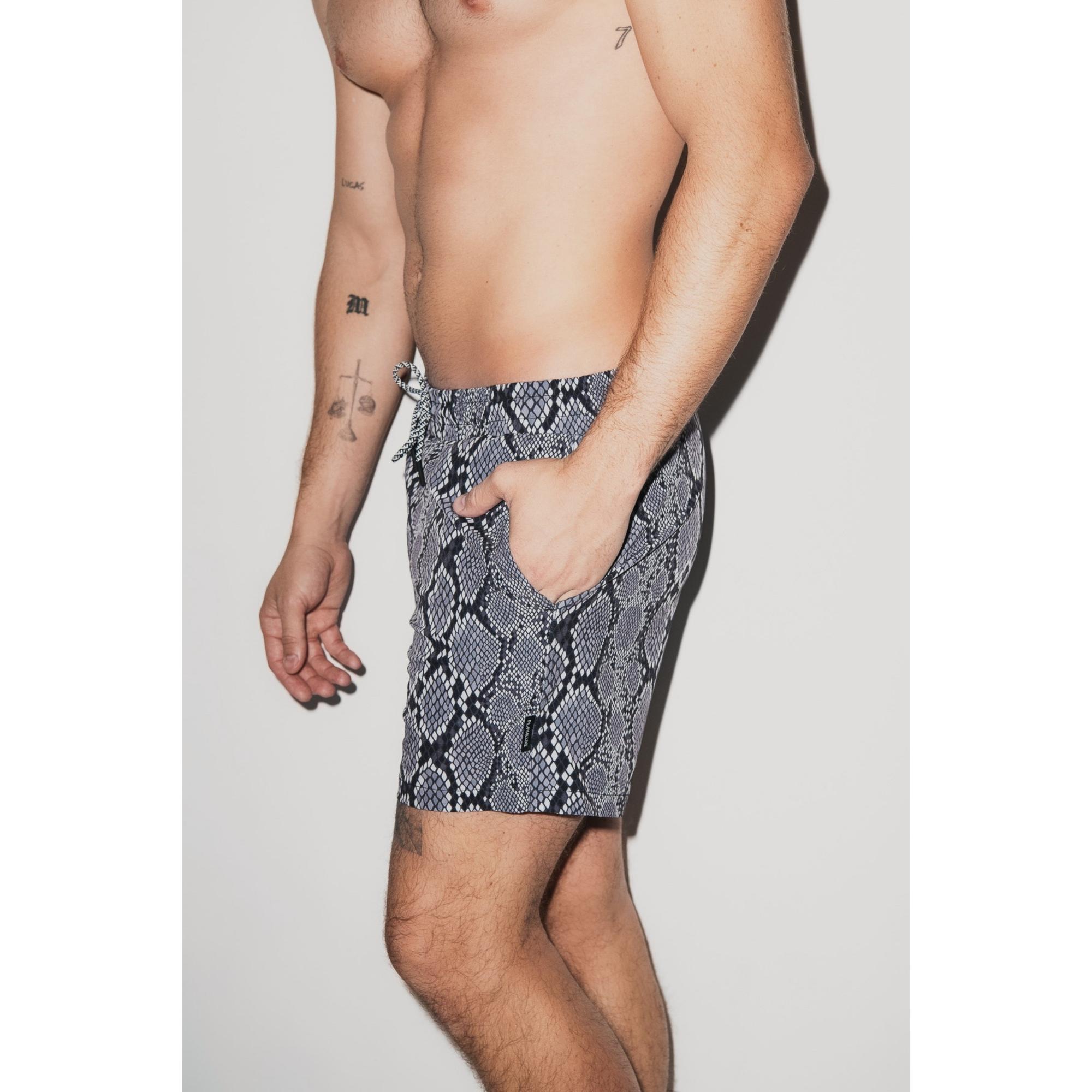 Danfiki Pantaloncini Mare Costume da Bagno Uomo Pantaloncini da Spiaggia ad Asciugatura Rapida Pantaloncini da Bagno 2 in 1 con Fodera a Rete a Compressione Sportivi Surf