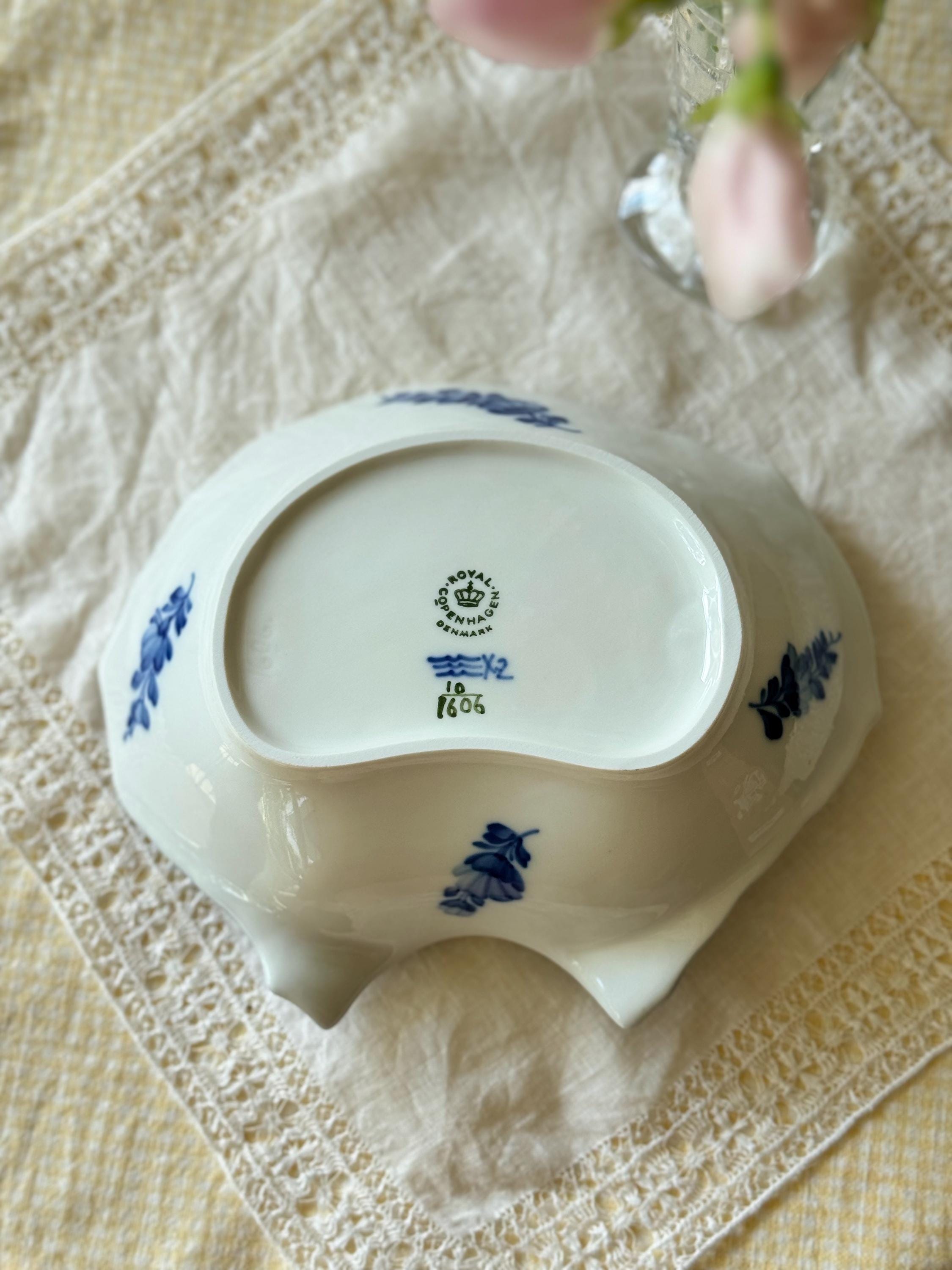 ヴィンテージ ロイヤルコペンハーゲン シェル型ボウル – ブルー