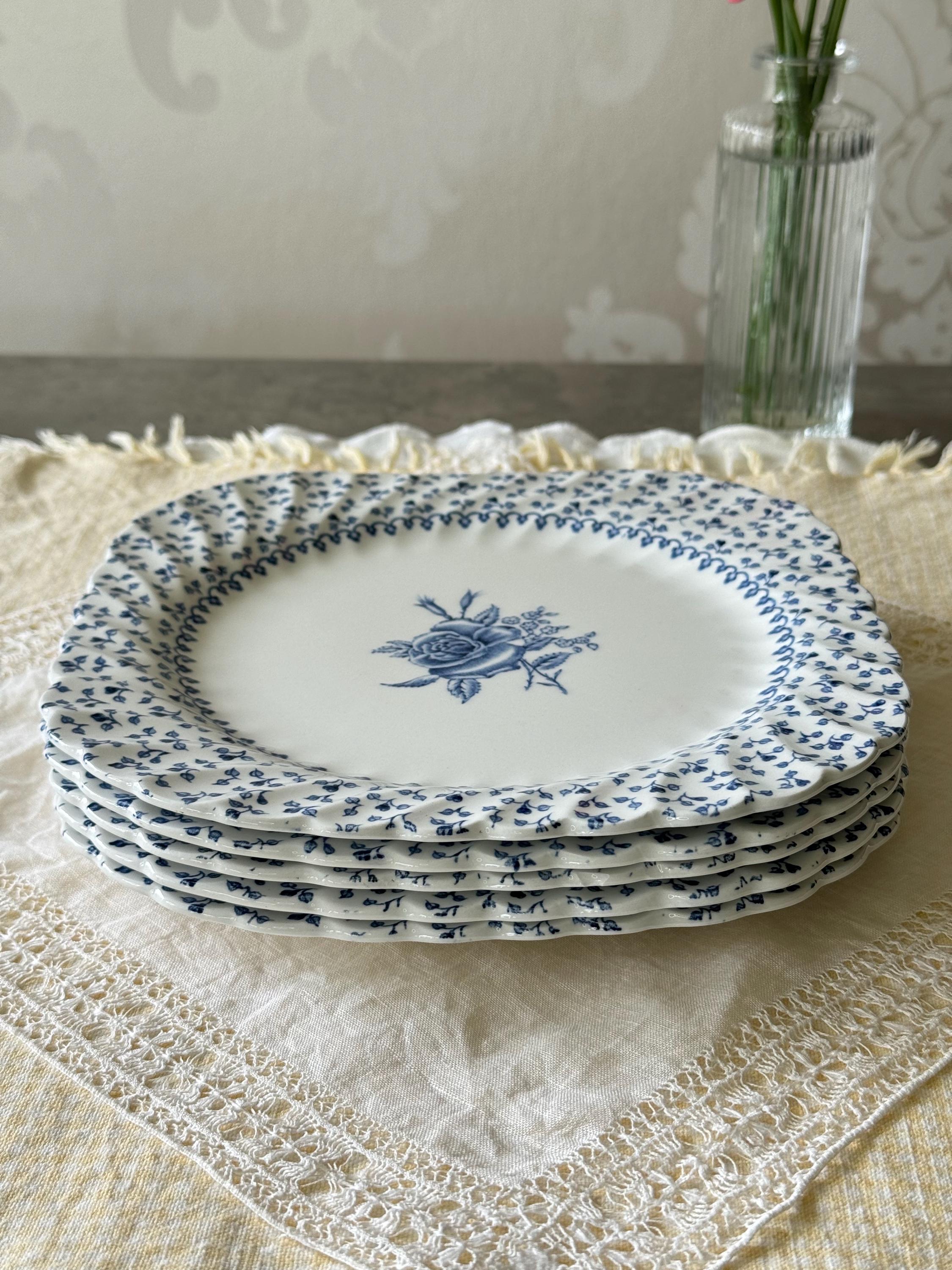 ジョンソンブラザーズ ローズブーケ スクエアプレート 5枚セット