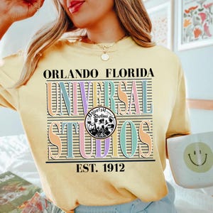Universal Studios Shirt, Orlando Florida Universal Studios Est 1912 Shirt, Retro Universal Studios Shirt, Universal Studios Family Shirts