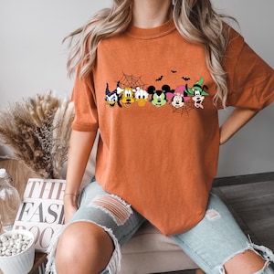 Mickey and Friends Halloween Shirt, Disney World Halloween Shirt, Spooky Season Shirt, Disney Pumpkin Shirt, Disney Spooky Tee, Mickey Scary