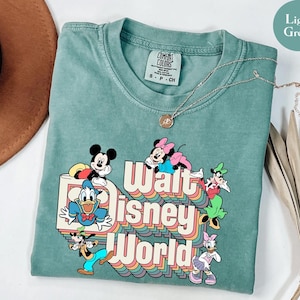 Retro Walt Disneyworld Comfort Colors Shirt, Vintage Disneyworld Shirt, Mickey And Friends Shirt, Retro Disney Shirt, Disney 2025 Trip