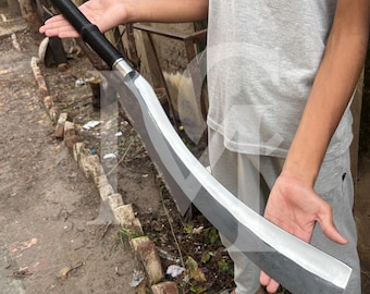 Handmade High Steel Blade Egyptian khopesh Sword handle wrap with sheath.