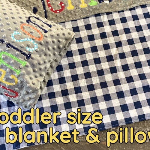 Personalized Minky Dot Pillowcase TODDLER Size Custom Etsy